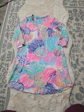Lilly Pulitzer Ali V Neck Roar Of The Seas Dress XS NWOT